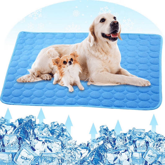 Cooling Mat for Dogs - Pressure Activated Gel Dog Cooling Mat - No Need to Freeze or Refrigerate This Cool Pet Pad - Keep Your Pet Cool, Use Indoors, Outdoors or in the Car
