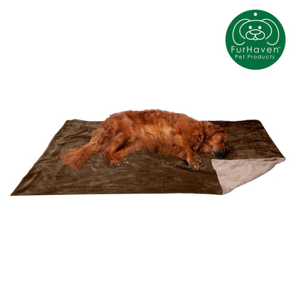 Pet Products Extra Large Waterproof Velvet Pet Blanket for Dogs & Cats, Brownstone