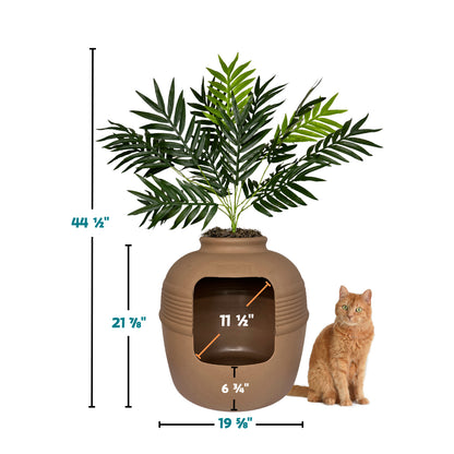 Original Hidden Litter Box Planter, Hooded Litter Box, Fake Plant Good Pet Stuff