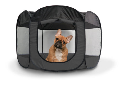 Pet Products Mesh Open-Air Pet Playpen - Gray, Medium