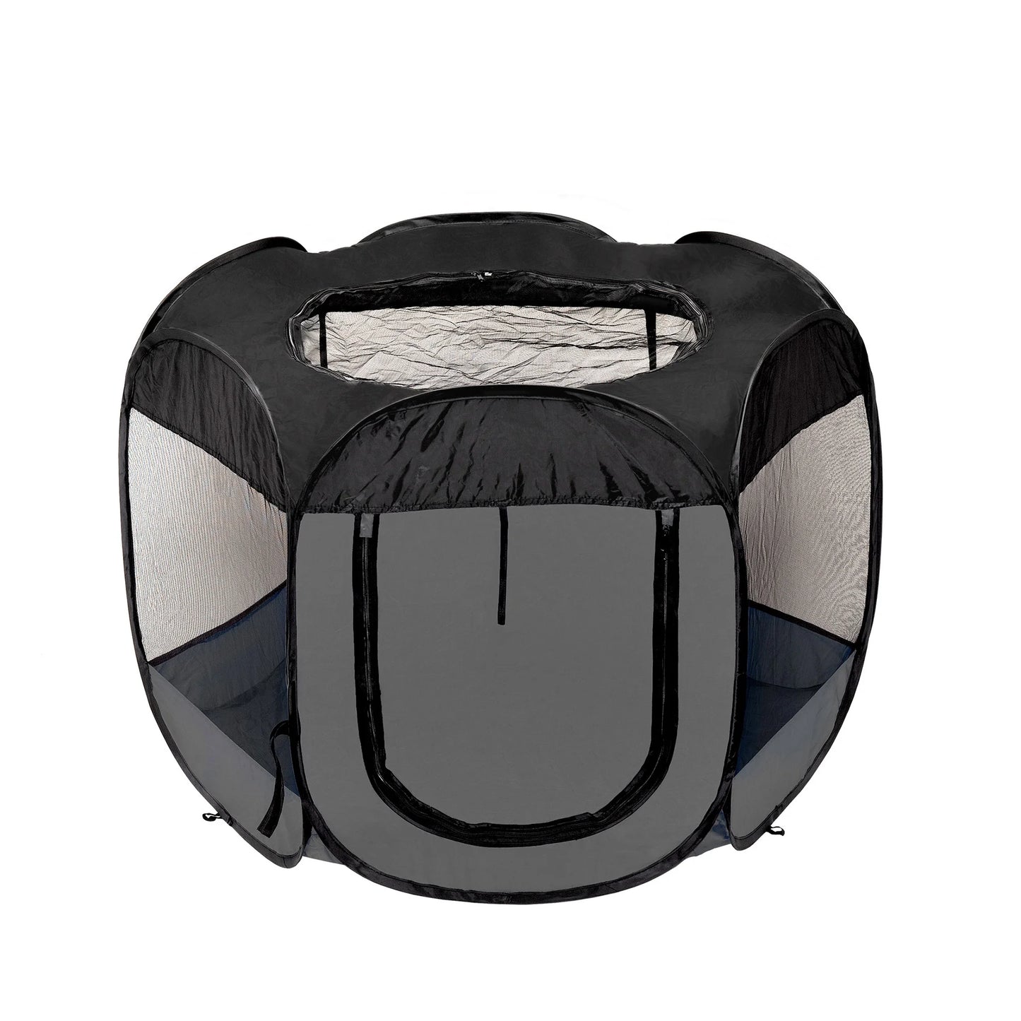 Pet Products Mesh Open-Air Pet Playpen - Gray, Medium