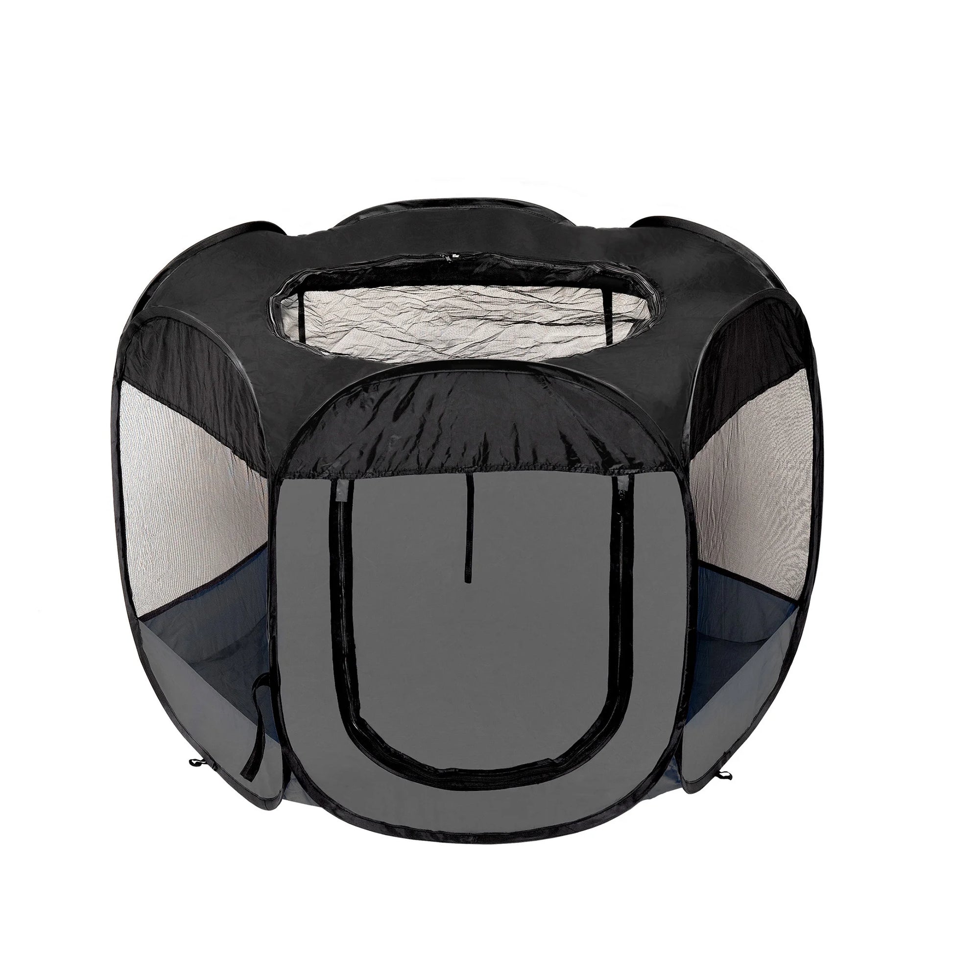 Pet Products Mesh Open-Air Pet Playpen - Gray, Medium