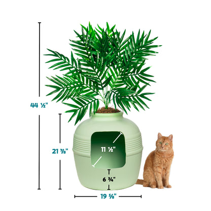 Original Hidden Litter Box Planter, Hooded Litter Box, Fake Plant Good Pet Stuff