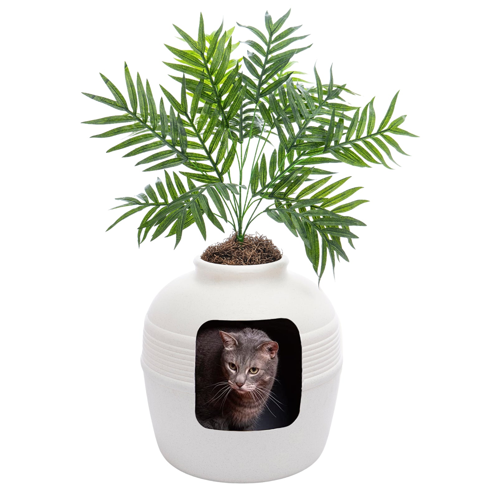 Original Hidden Litter Box Planter, Hooded Litter Box, Fake Plant Good Pet Stuff