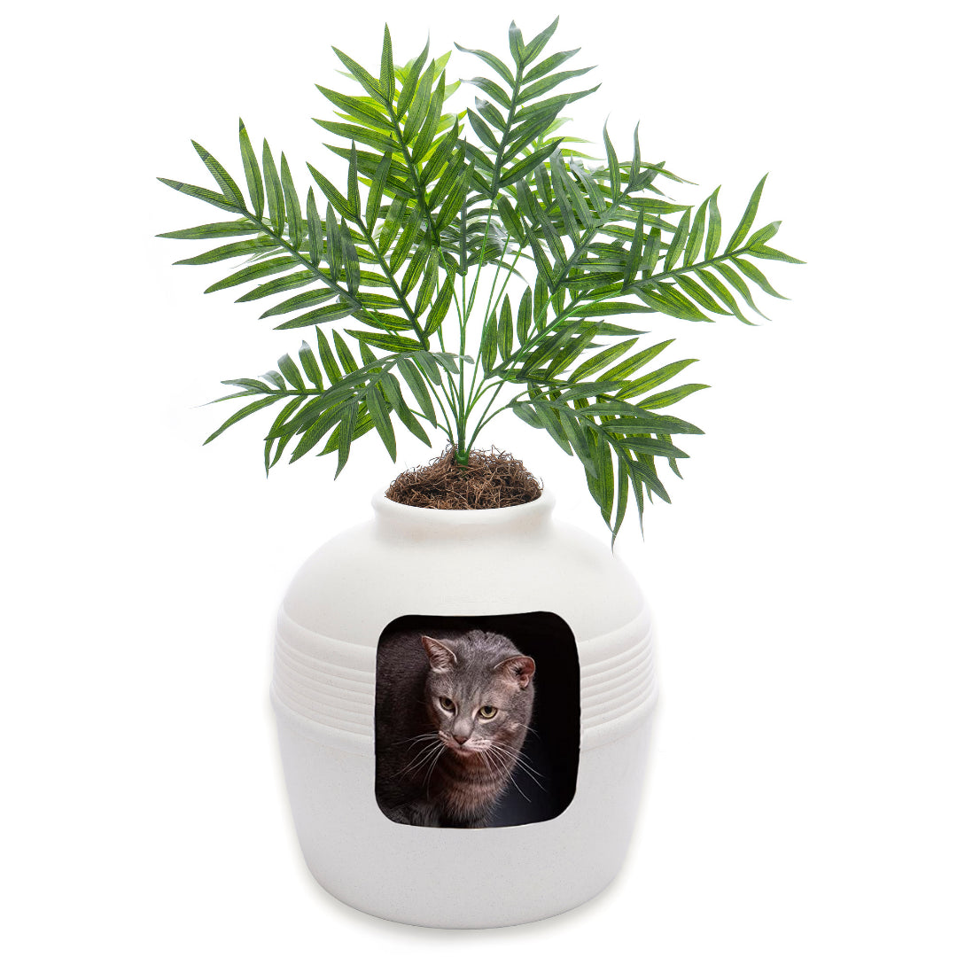 Original Hidden Litter Box Planter, Hooded Litter Box, Fake Plant Good Pet Stuff