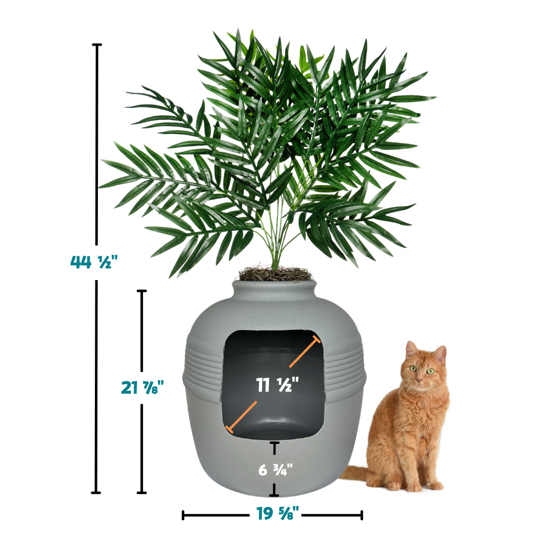 Original Hidden Litter Box Planter, Hooded Litter Box, Fake Plant Good Pet Stuff